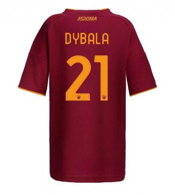 AS Roma Paulo Dybala #21 Hjemmebanetrøje Dame 2025-26 Kortærmet